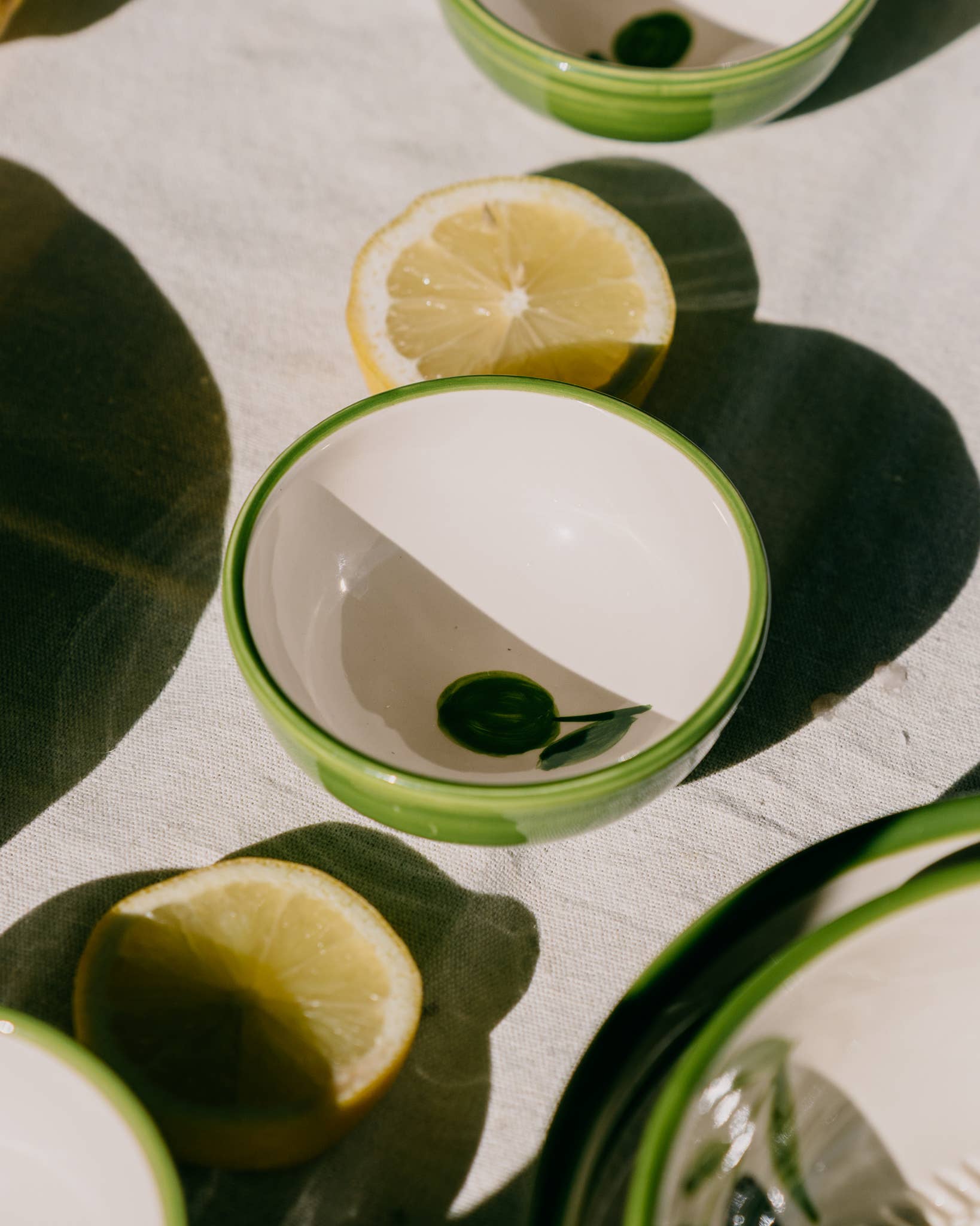 Artisanal Ceramic Mini Bowl - Perfect for Soy Sauce - Olive