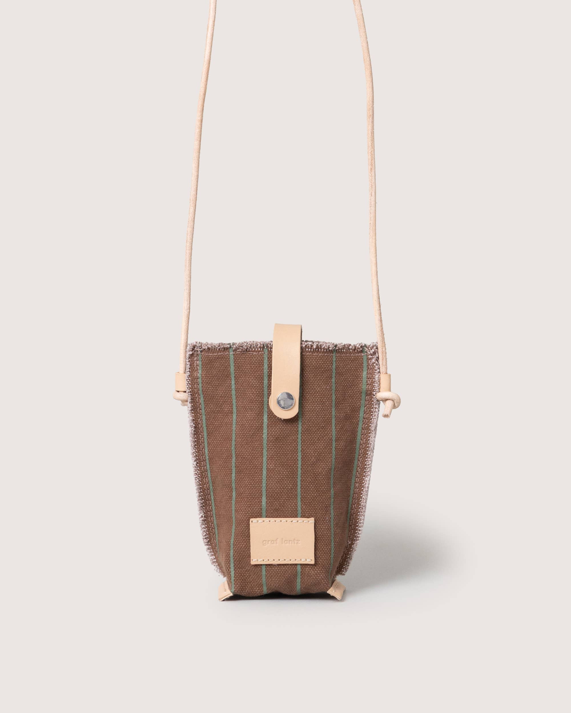 Hana Canvas Phone Crossbody -Sea Clay