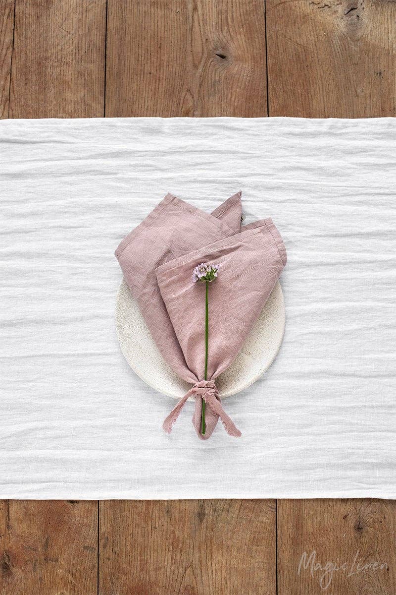Set of 2 linen napkins in various colors | Table decor