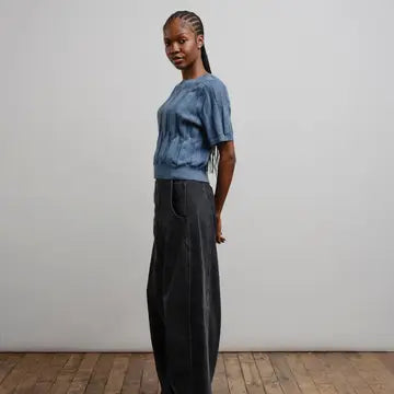 Chevron Ruben Tee - Delphinium