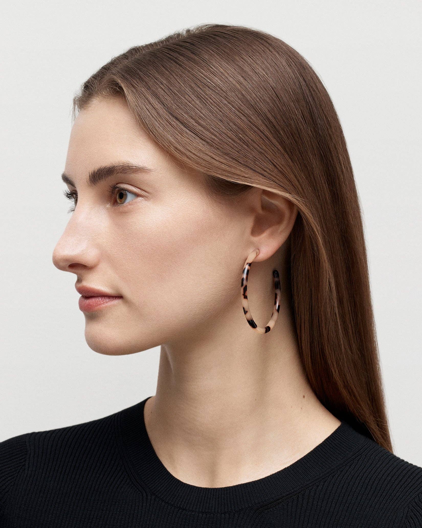 Large Hoops in Bronze
