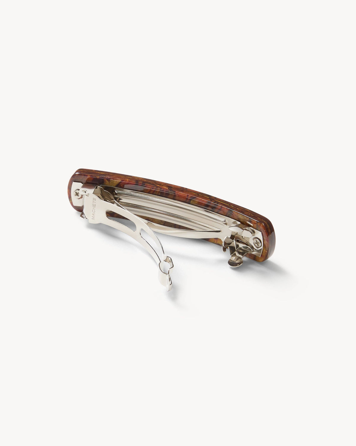 MACHETE No. 3 Heirloom Barrette in bronze with intricate vintage-inspired design, metal hair accessory on a neutral background