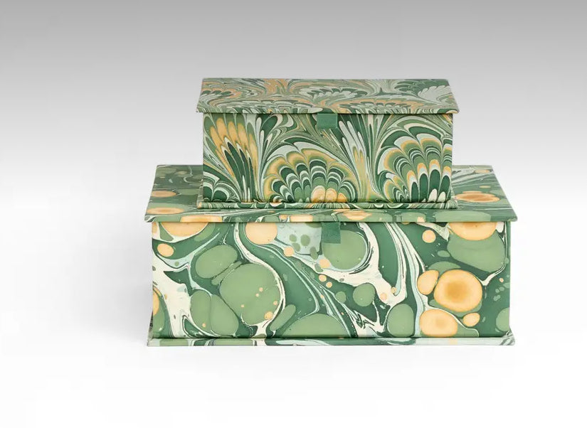 Marbled keepsake box set