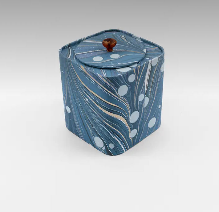 Tin jar-fire whirl blue