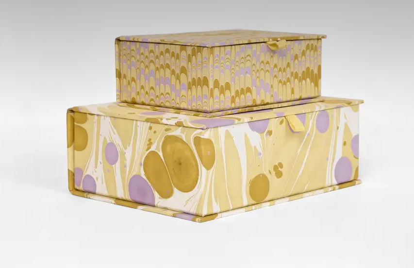 Marbled keepsake box set