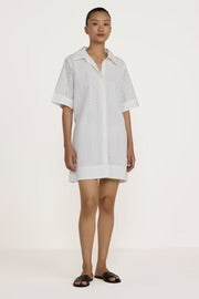 Classic Shirt Dress - Ivory Lace