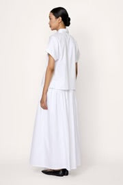 Relaxed Short Sleeve Shirt - White