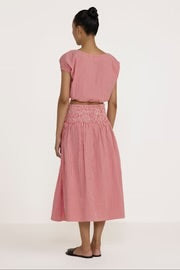 Bubble Top - Poppy Gingham