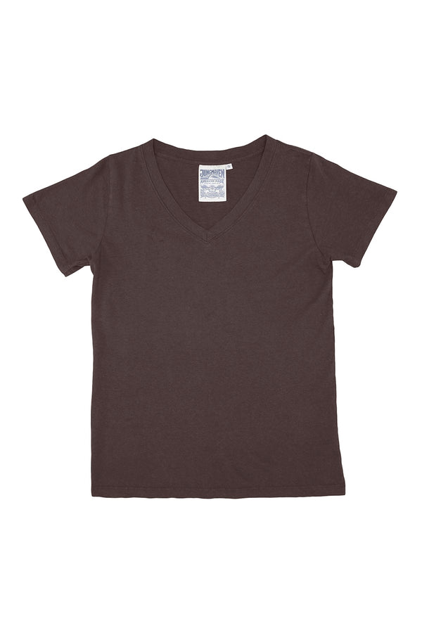 V Neck T Shirt Coffee Bean