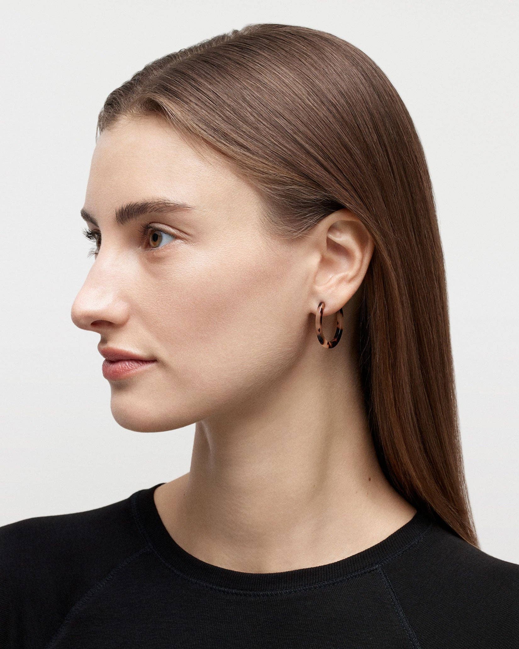 Mini Hoops in Bronze