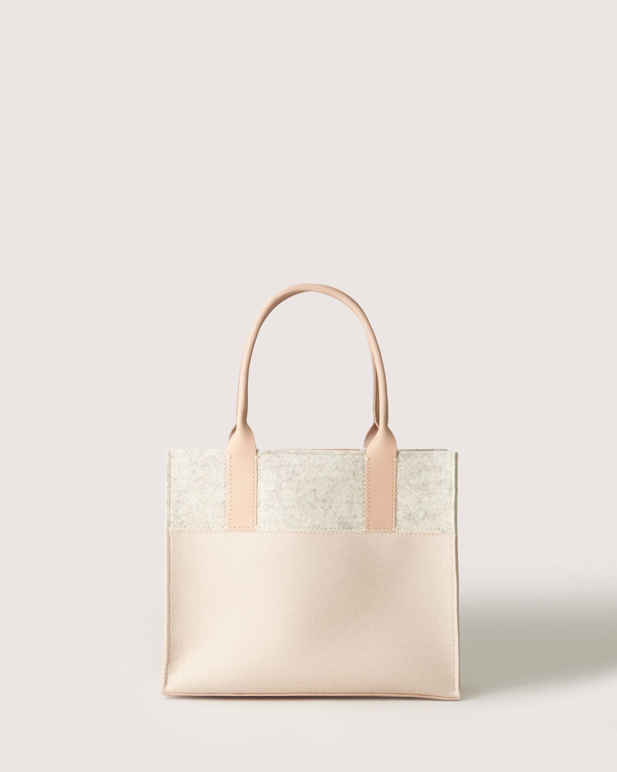 Jaunt Merino Wool Midi Tote Feather / Heather White
