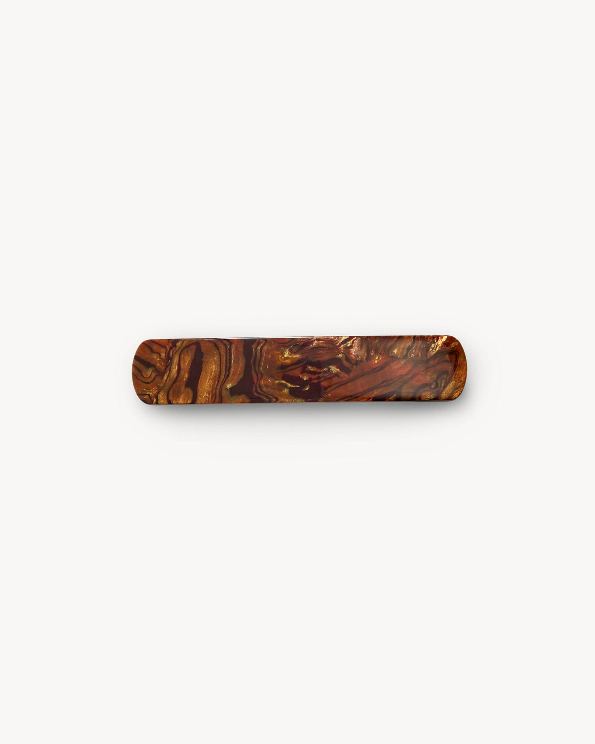 MACHETE No. 3 Heirloom Barrette in bronze, showcasing a vintage-inspired hair accessory with intricate detailing and polished finish.