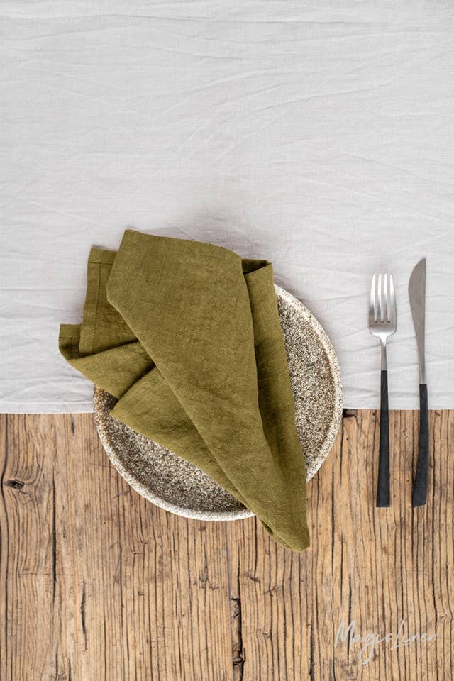 Set of 2 linen napkins in various colors | Table decor