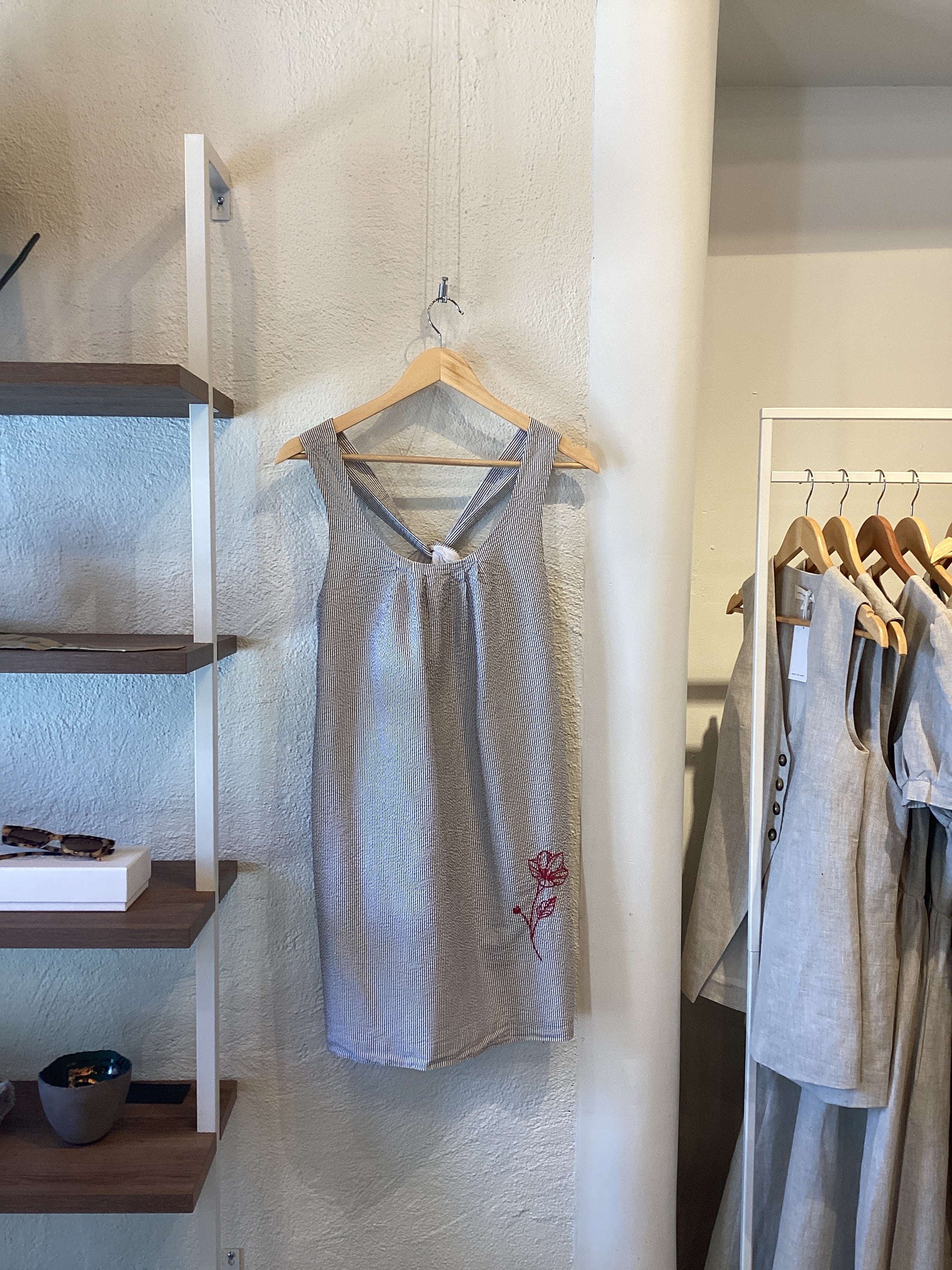 Scattered Light Seersucker Dress - Size 8