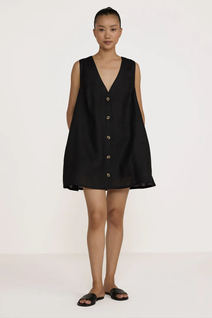 V Neck Mini Dress