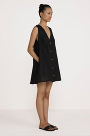 V Neck Mini Dress