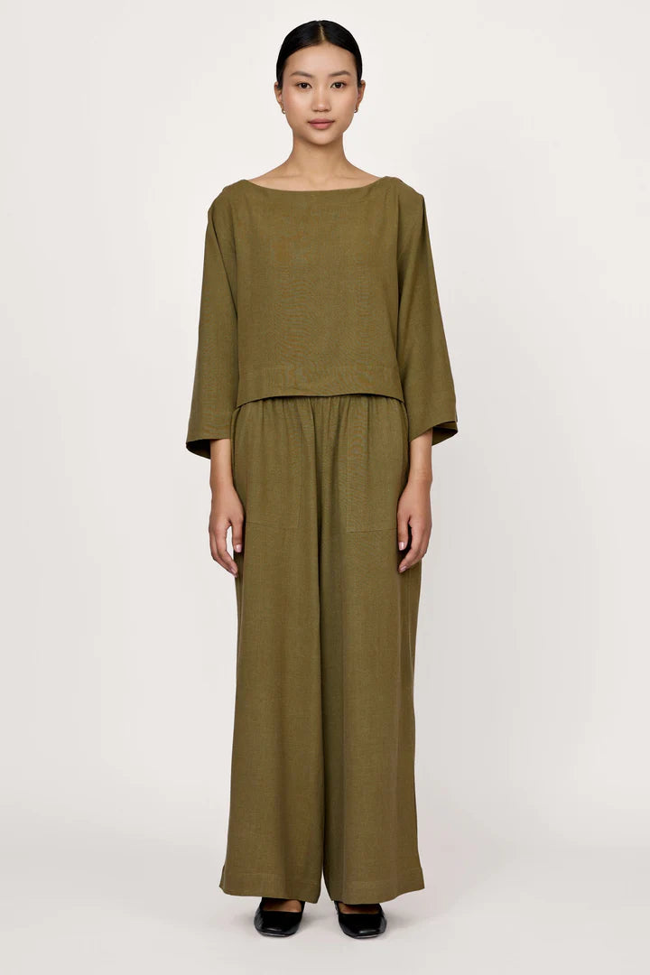 Long Sleeve Top - Olive Branch