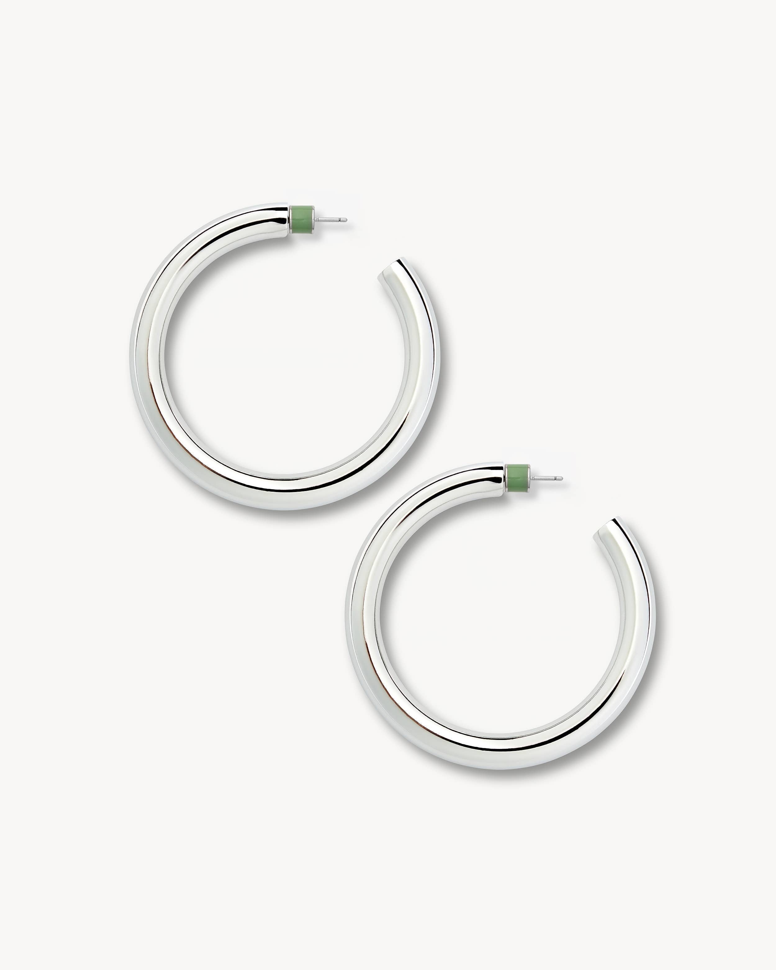 2" Perfect Hoops in Silver