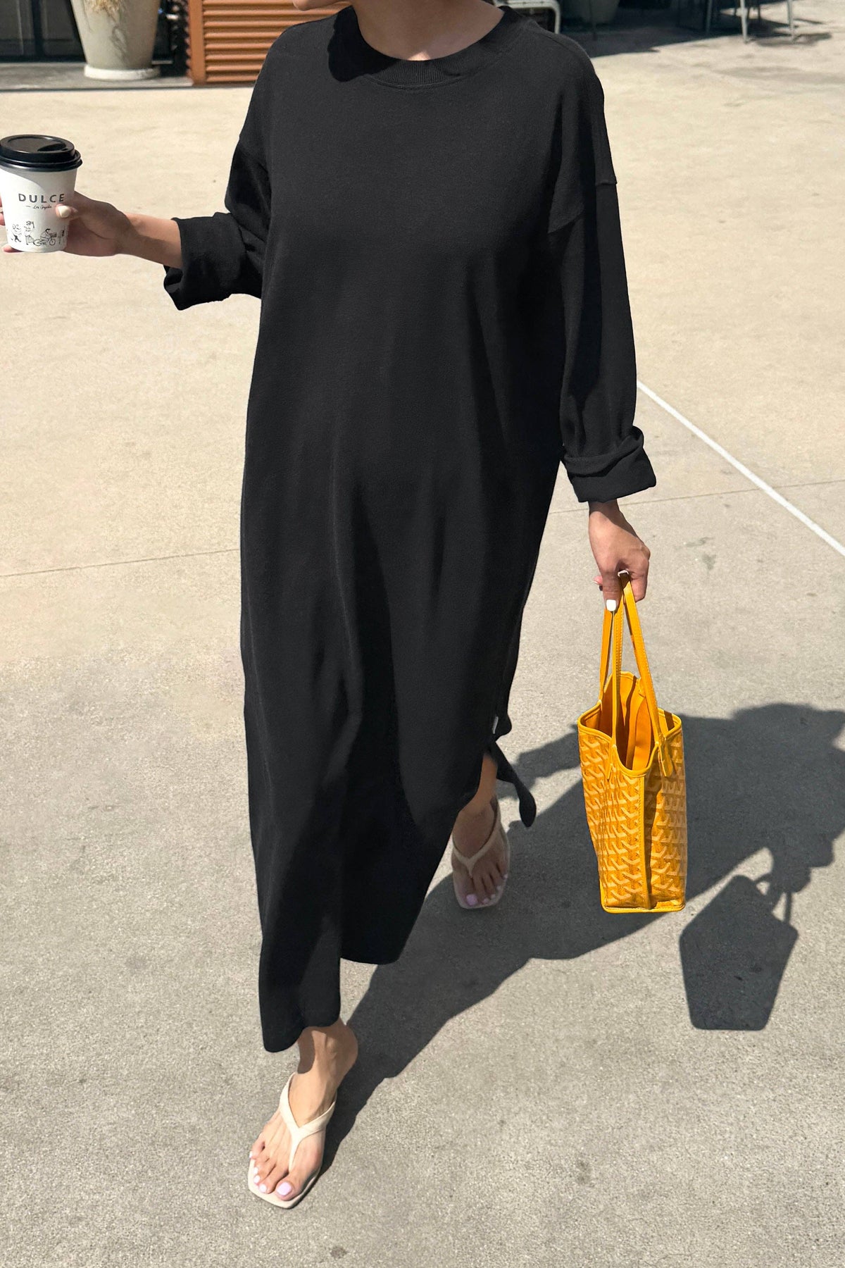 Le Bon Shoppe Sunday Dress in 2XS/S-2M/L with a soft fabric, featuring a relaxed fit and simple design for casual wear.