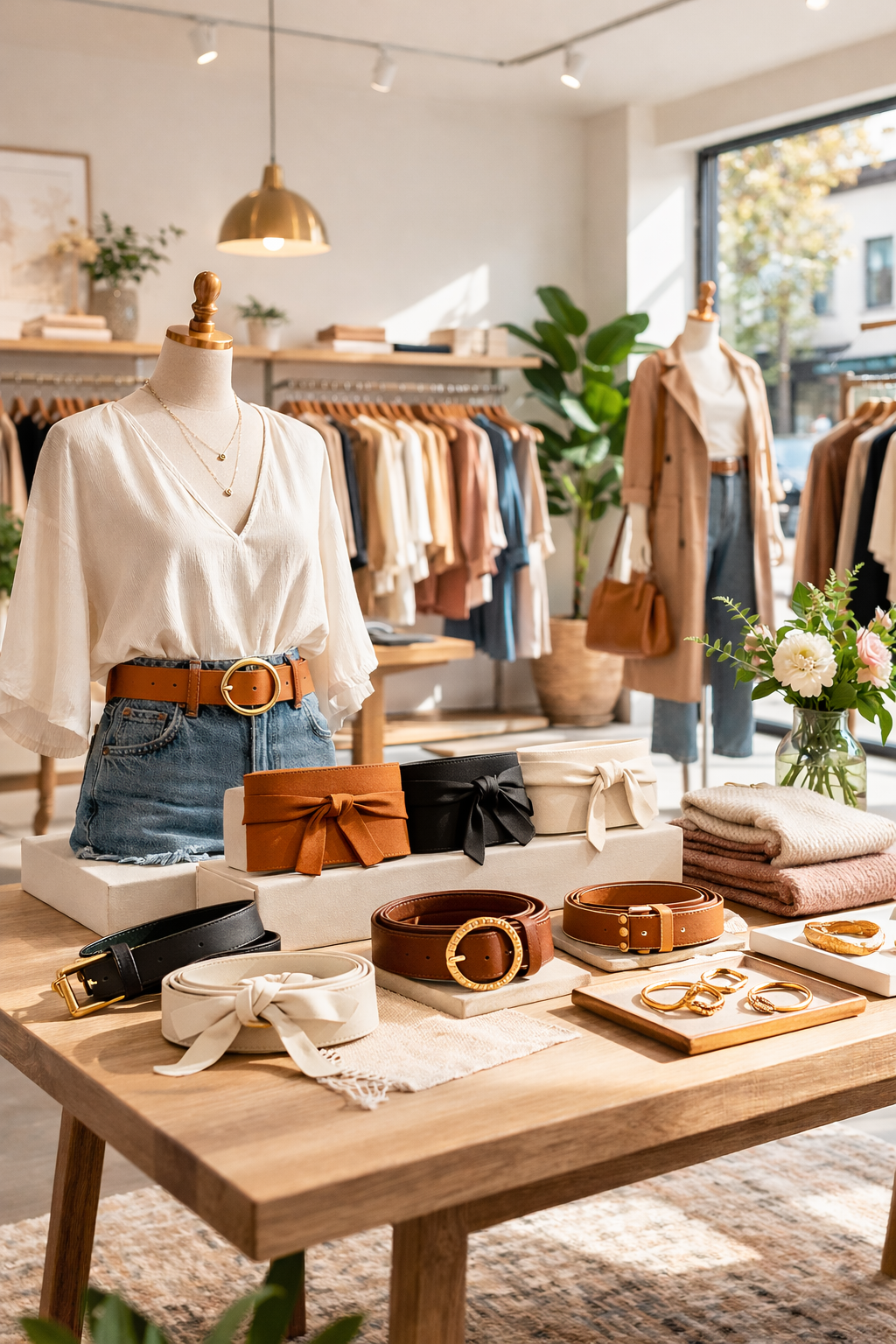 Wrap Belt - Toffee | Adjustable OS |  Boho Chic Leather