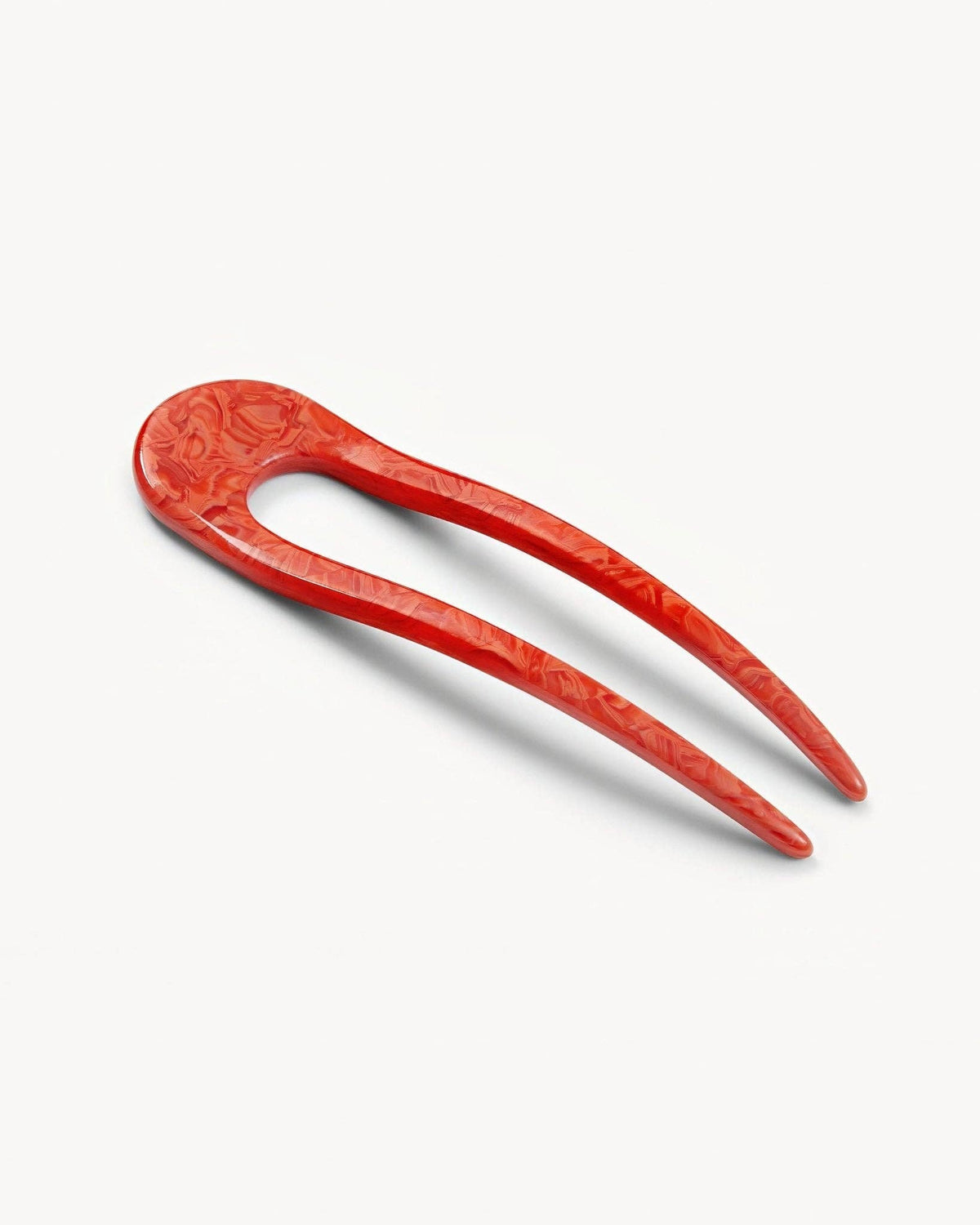 French hair pin in poppy red by MACHETE, featuring a delicate floral design perfect for elegant hair styling.