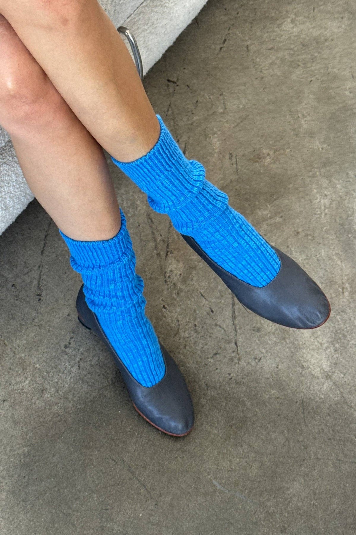 Le Bon Shoppe Cottage Socks in soft, cozy knit with ribbed cuffs, styled for comfortable casual wear.