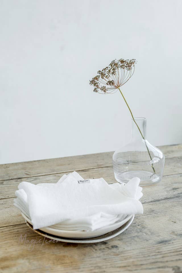 Set of 2 linen napkins in various colors | Table decor