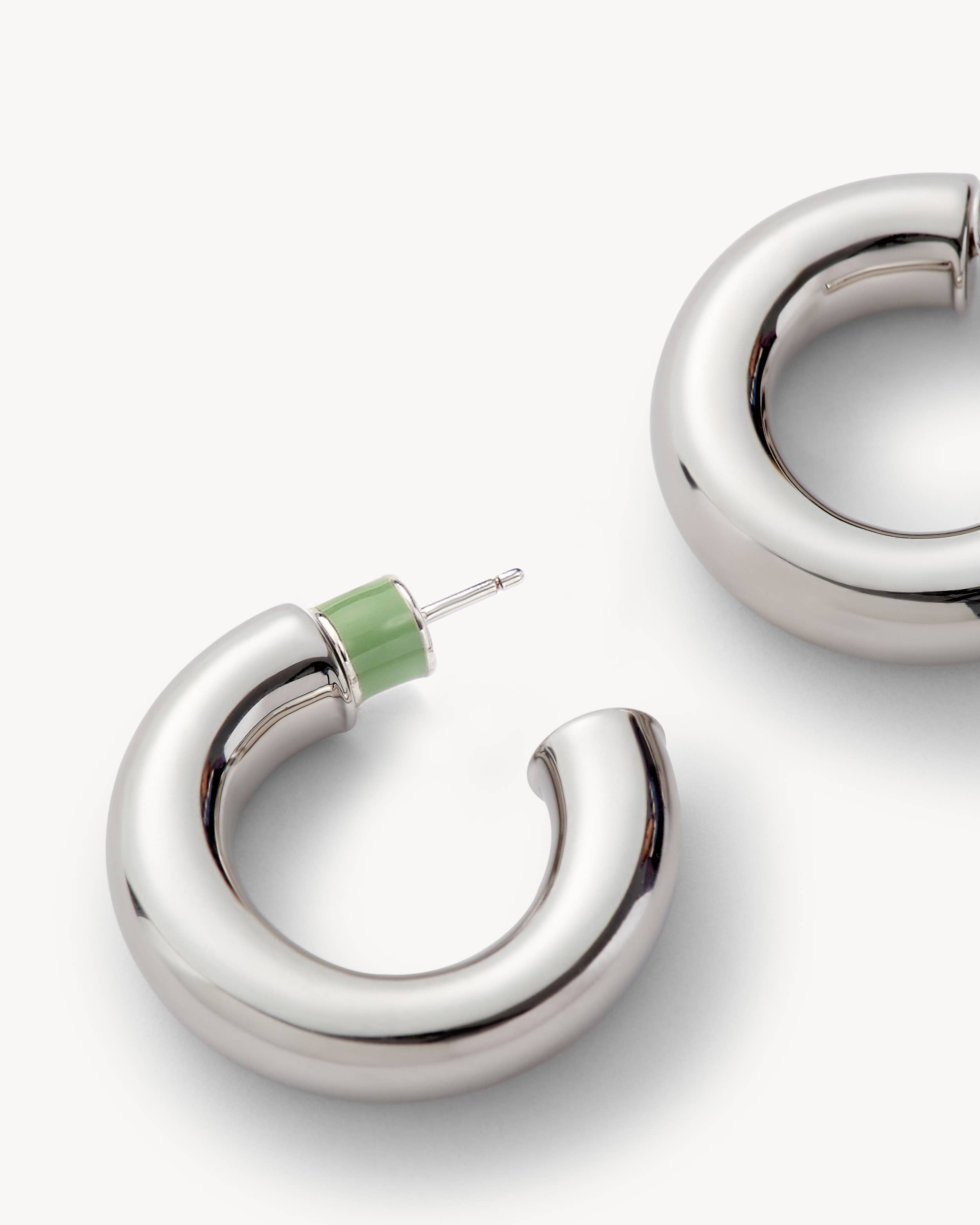 .75" Perfect Hoops in Silver