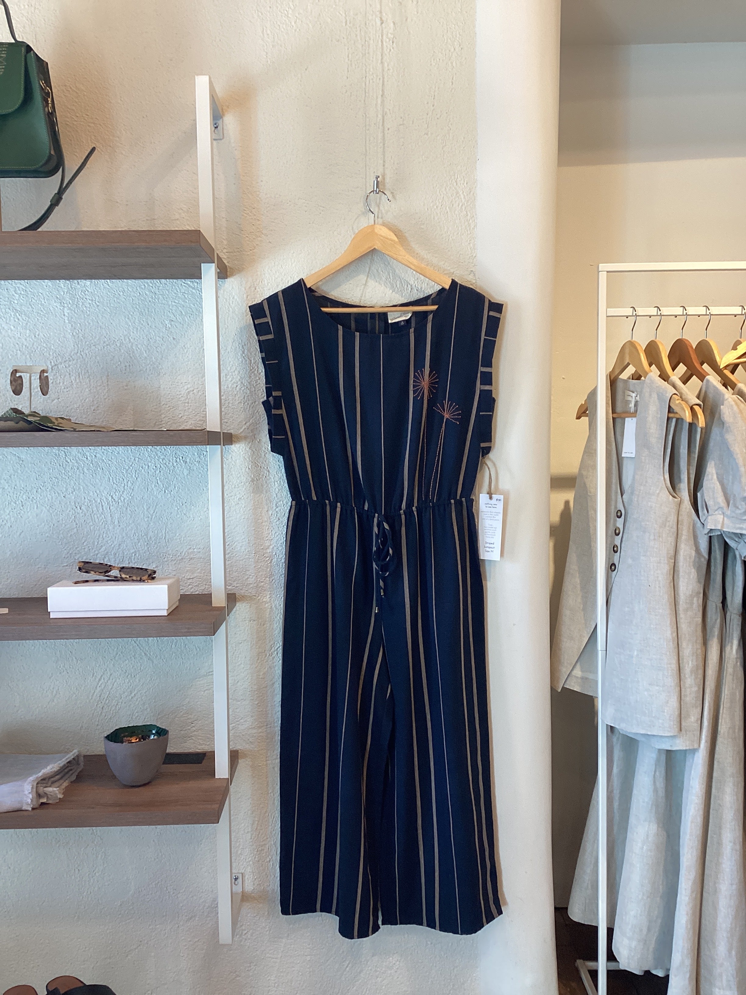 Scattered Light Striped Jumpsuit - Size M