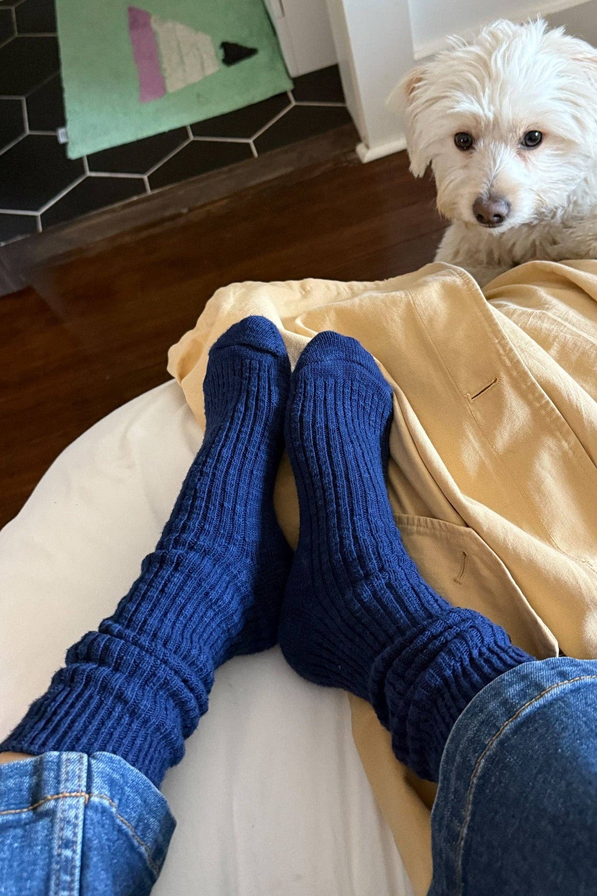 Le Bon Shoppe Cottage Socks in soft, cozy knit with ribbed cuffs, perfect for comfortable, casual wear.