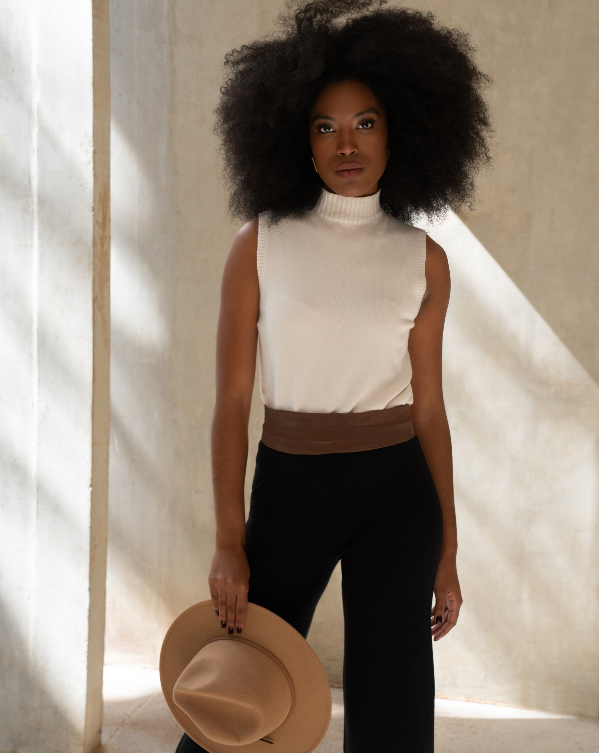 Chocolate suede wrap belt from ADA Collection Belts, featuring a stylish and soft accessory for fashion-forward outfits.