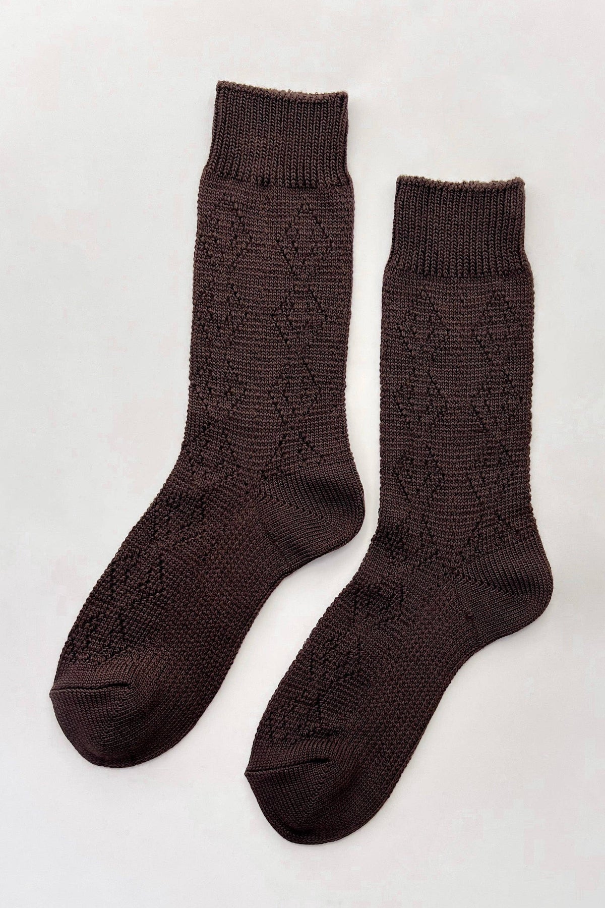 Le Bon Shoppe modal eyelet socks in neutral color, featuring eyelet detailing and a soft, comfortable fit.