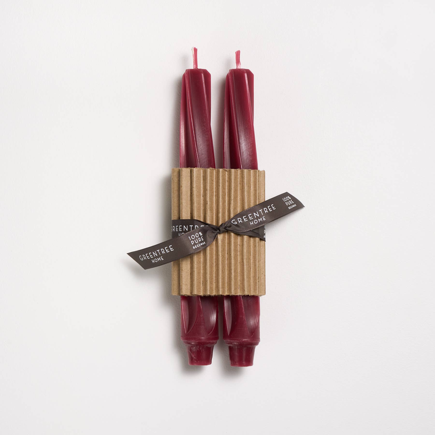 9" Twist Taper Handmade Beeswax Candles