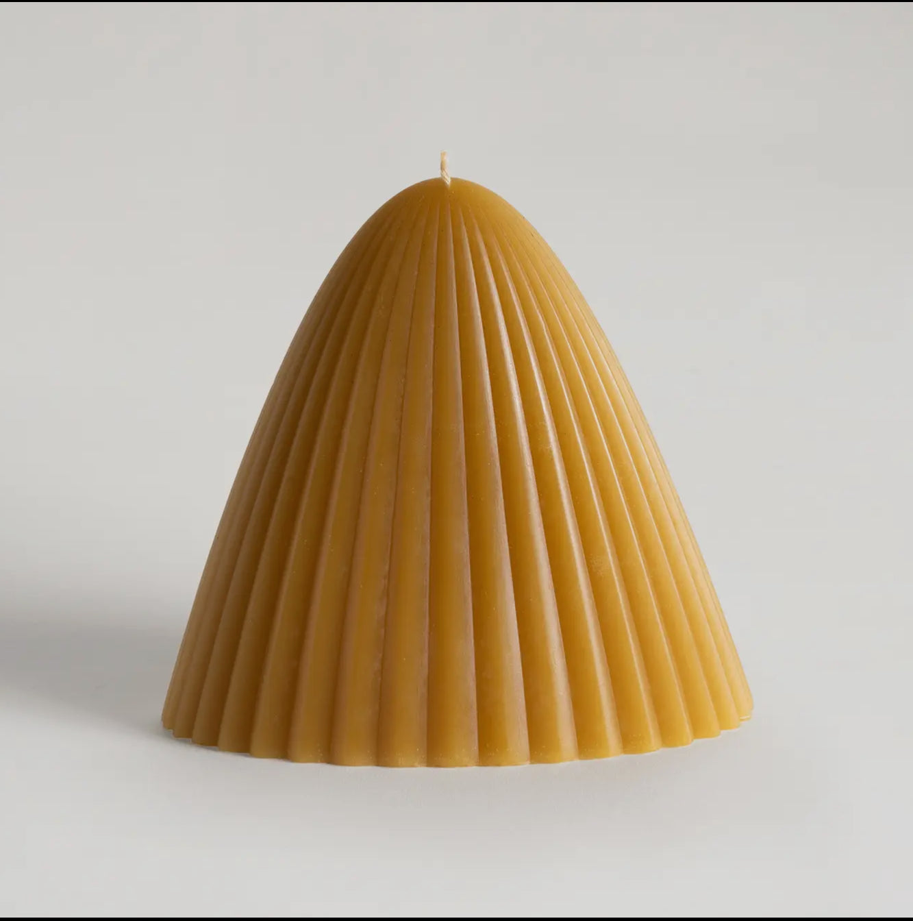Small tusk beeswax candle