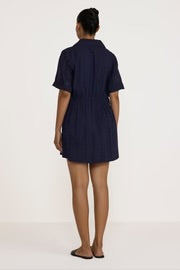 Classic Shirt Dress - Ivory Lace