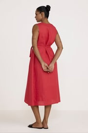 V-Neck Midi Dress