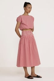 Bubble Top - Poppy Gingham