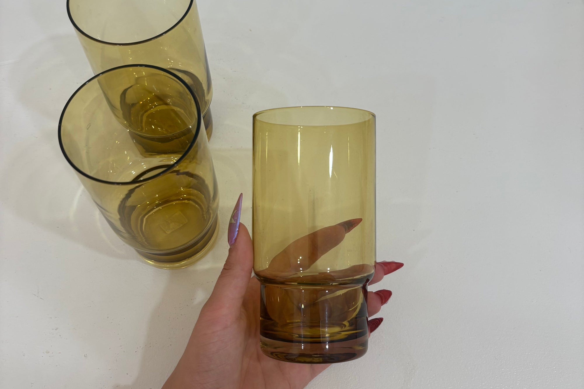 Glass cup set