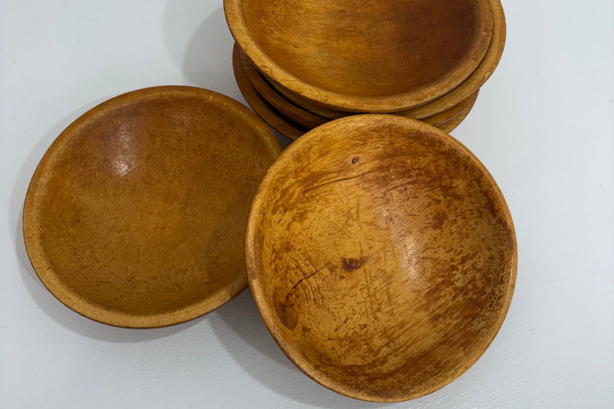 Set of wooden bowls