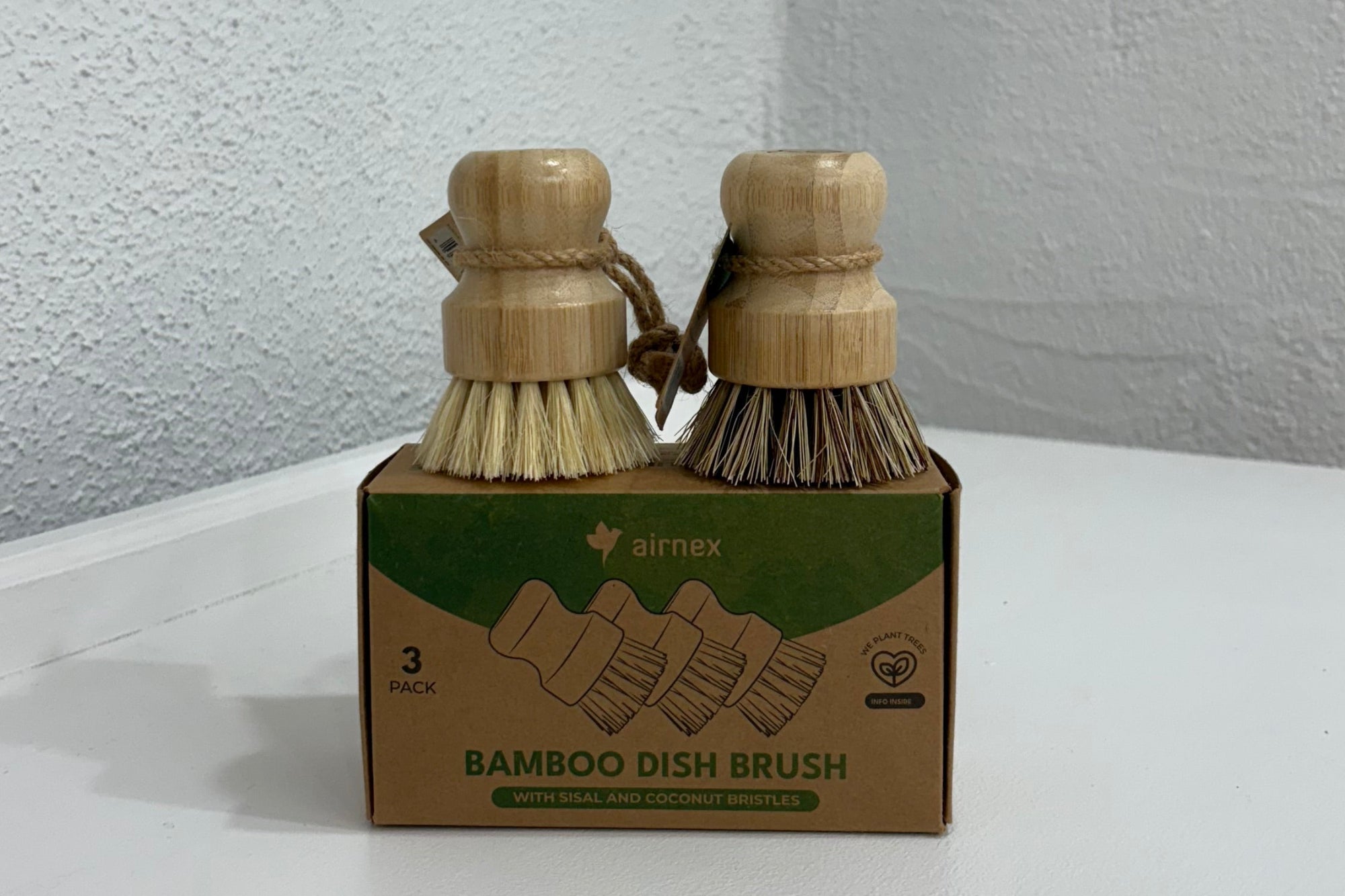 Airnex Bamboo Cleaning Brush 3-pack