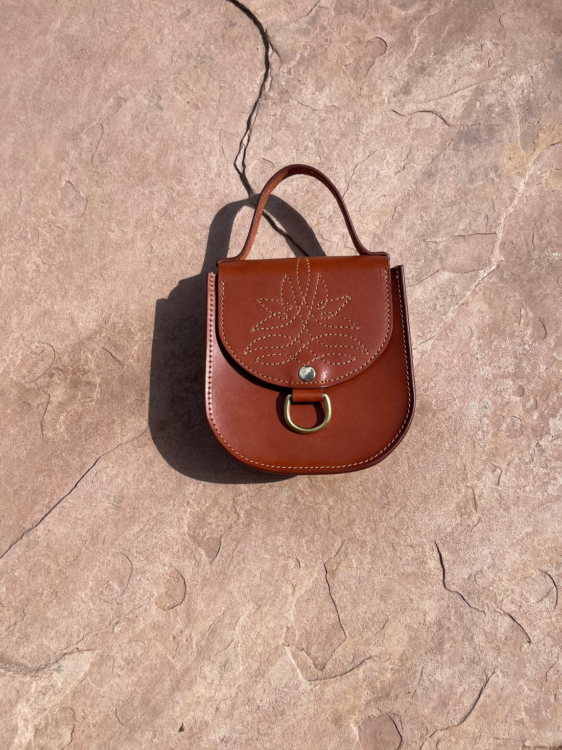 The Ellis Mini Western in Cognac