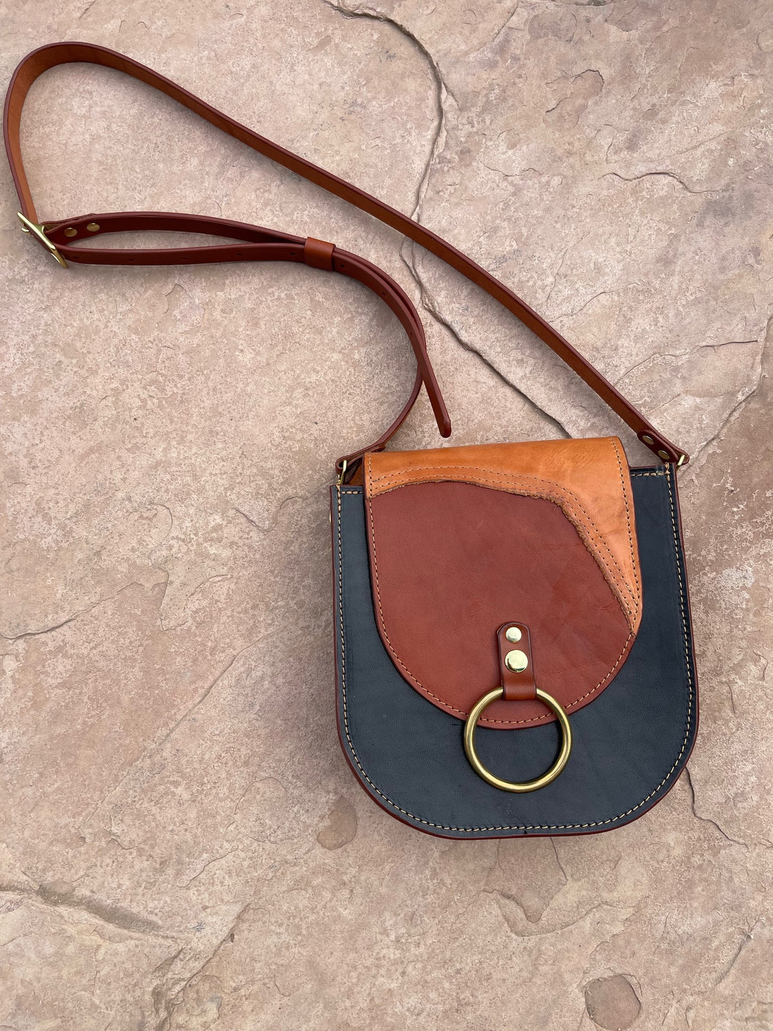 Echo Handbag with Brass O Ring