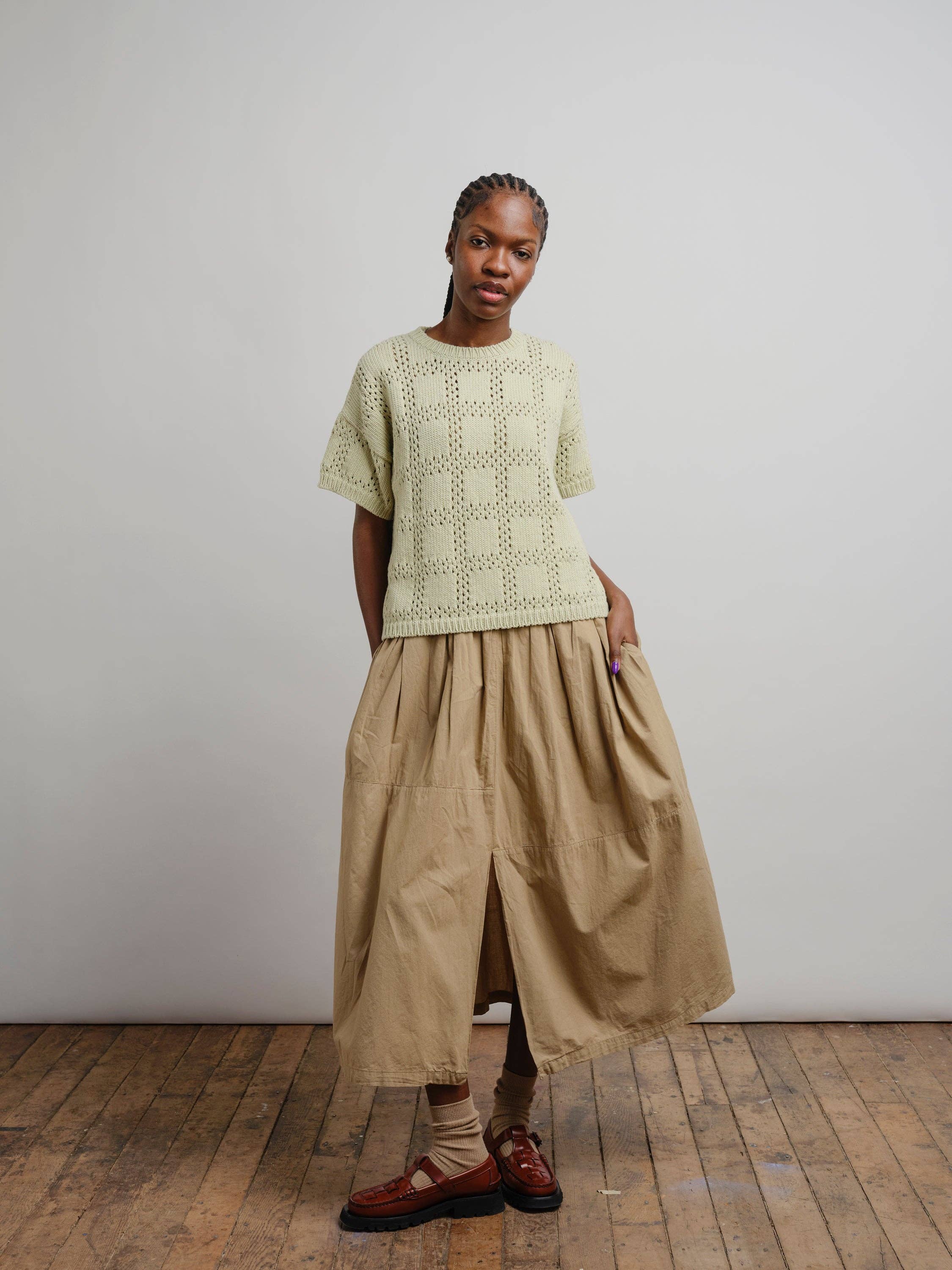Florence Grid Tee - Fresco