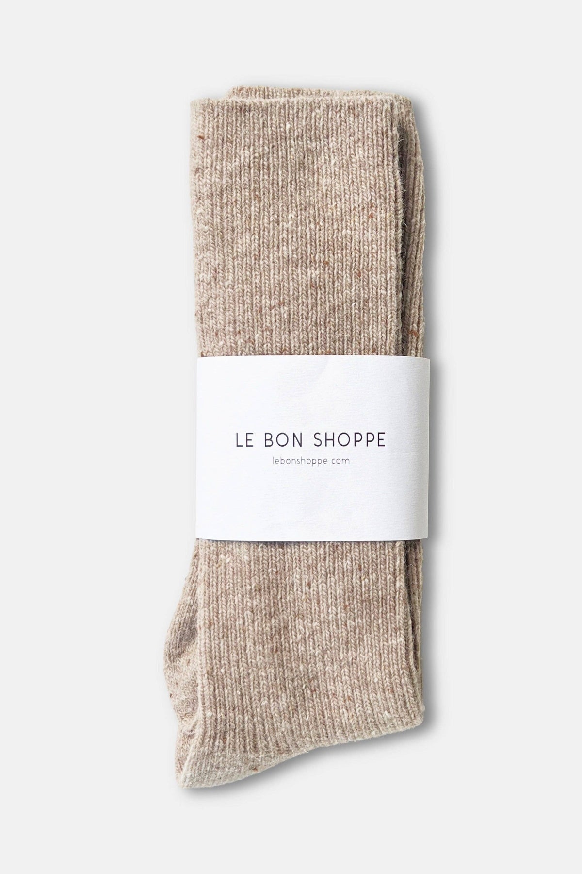 Wholesale snow socks from Le Bon Shoppe featuring cozy, patterned knit fabric ideal for winter wear.