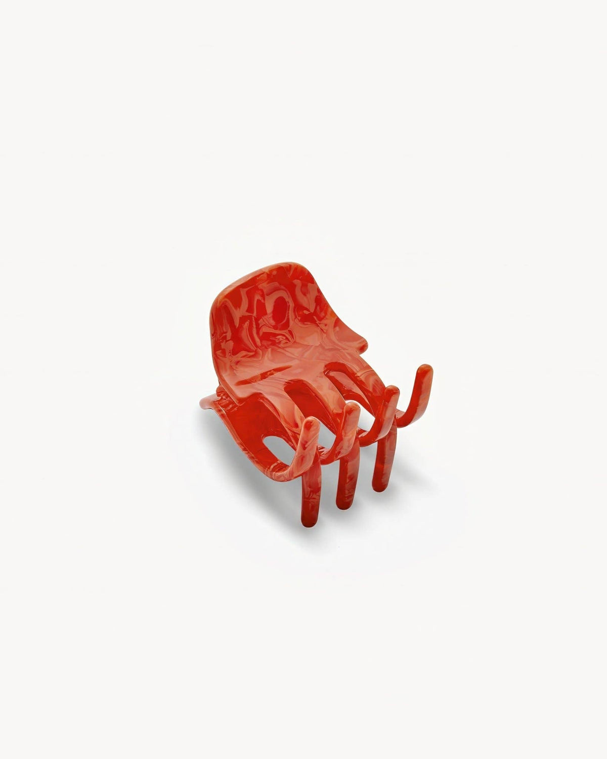 Mini Claw in Poppy by MACHETE, a vibrant red and orange claw-shaped accessory with detailed design.