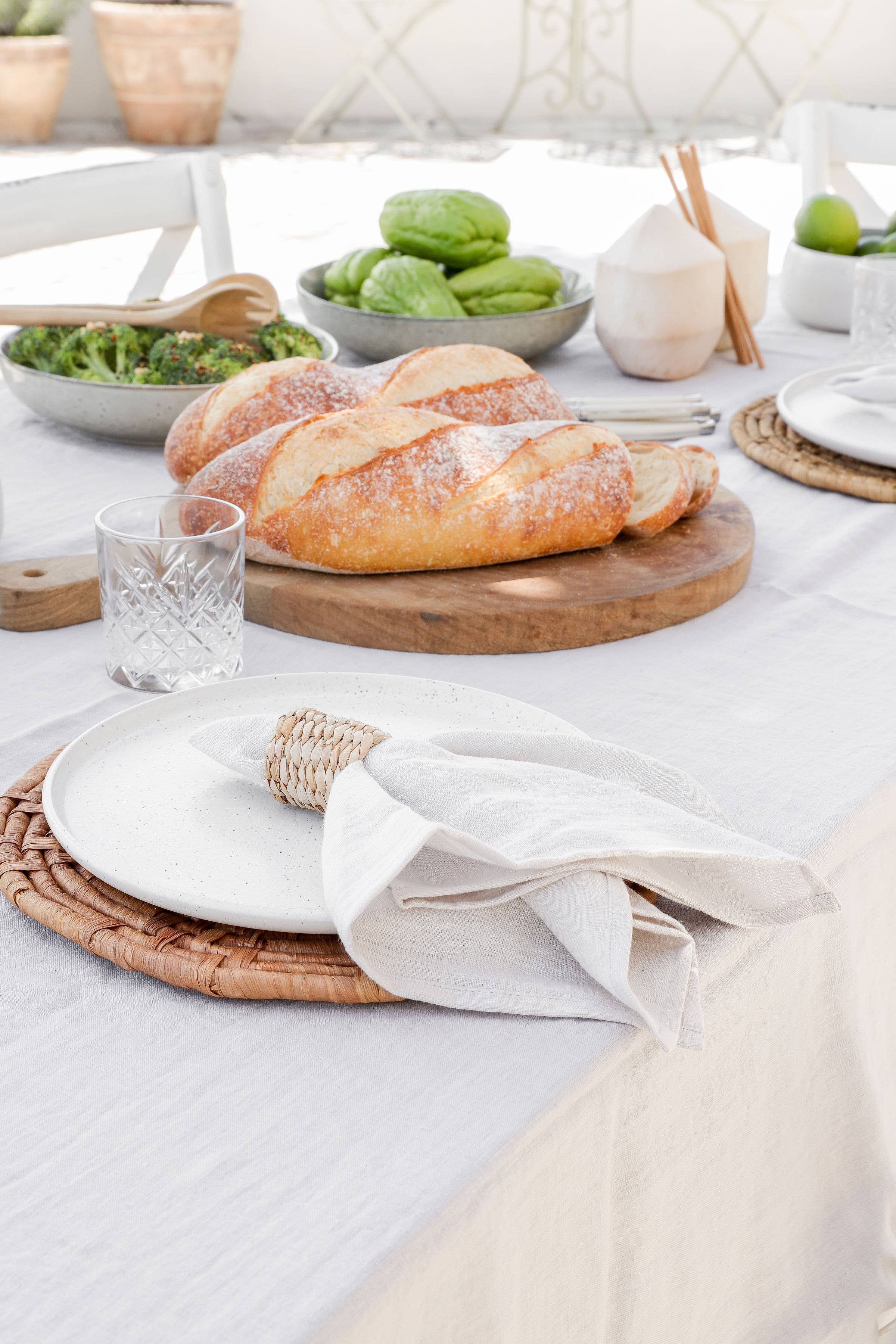 Set of 2 linen napkins in various colors | Table decor