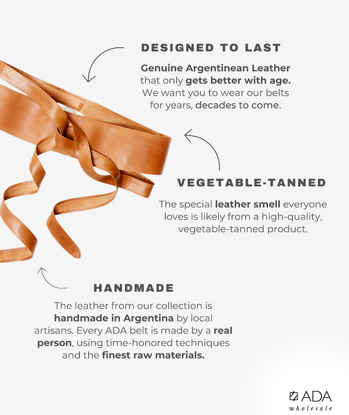 Wrap Belt - Toffee | Adjustable OS |  Boho Chic Leather