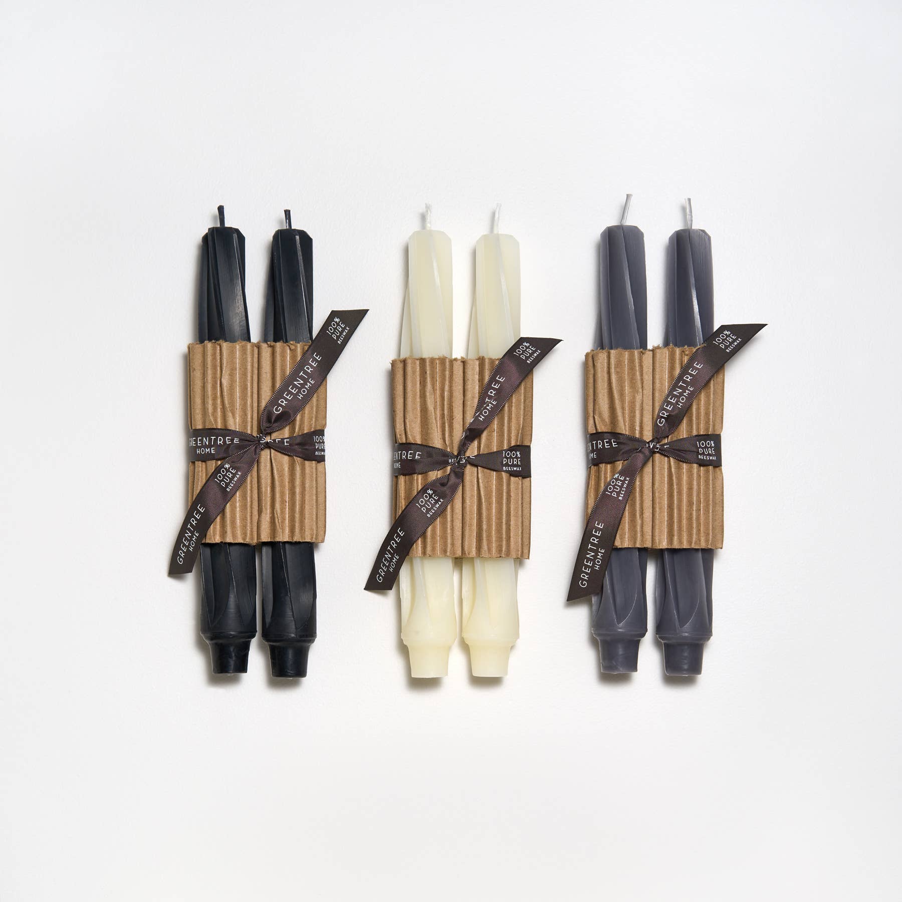 9" Twist Taper Handmade Beeswax Candles