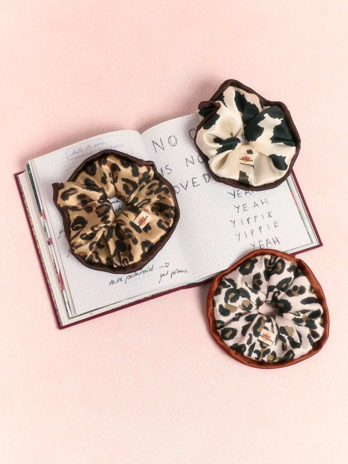 "Spot Chic" Oversized Silk Scrunchie - Classic Leopard