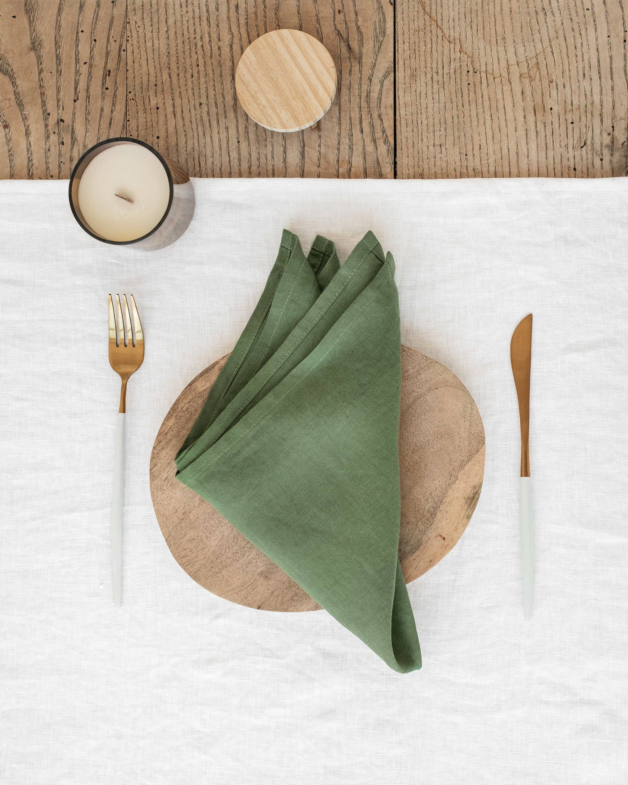 Set of 2 linen napkins in various colors | Table decor